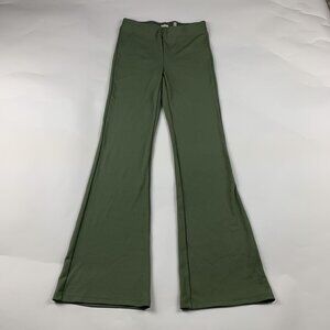 Aritzia Wilfred Sage Green Ribbed Pull On Bootcut Legging S